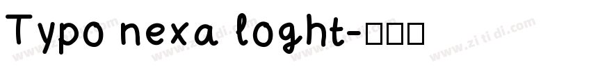 Typo nexa loght字体转换